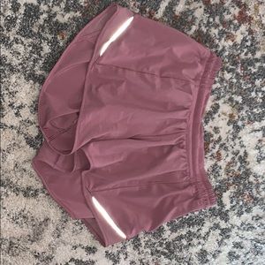 Dusty pink lulu lemon shorts